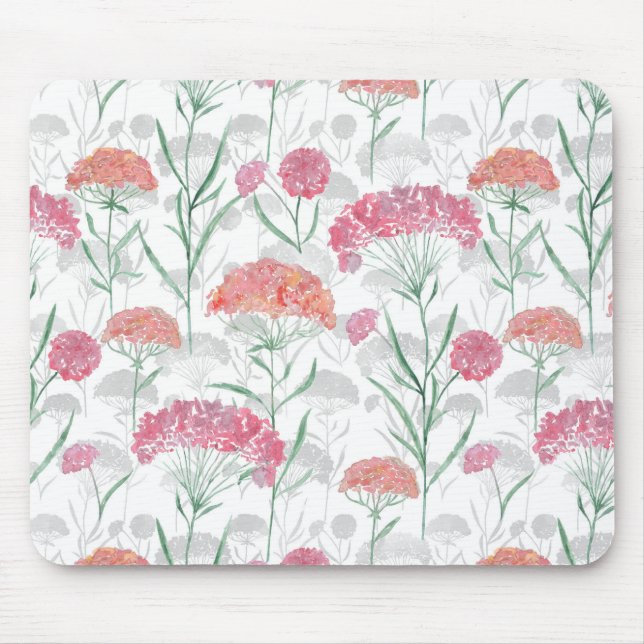 Watercolor, flowers. mouse pad (Front)