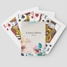 Watercolor flowers pastel colours custom name