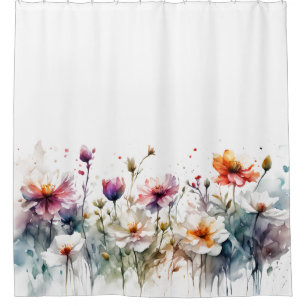 Watercolor Flowers Pastel Minimal Botanical