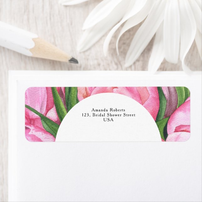 Watercolor flowers peony (Insitu)