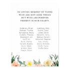 Watercolor Flowers School Class Reunion Memorial