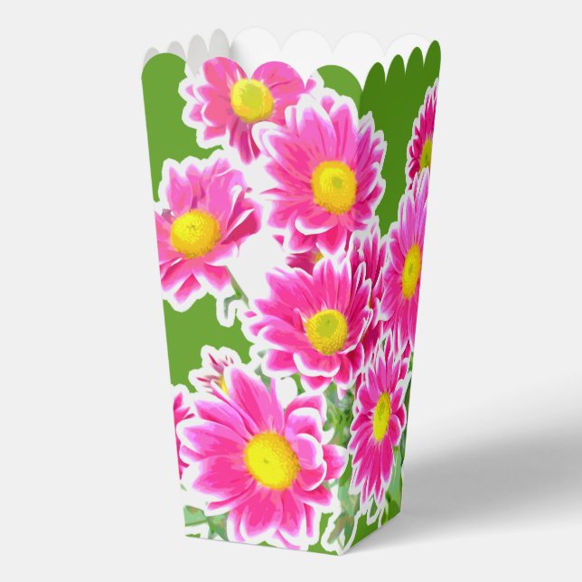 Watercolor Flowers seamless pattern 5a Favor Box (Back)