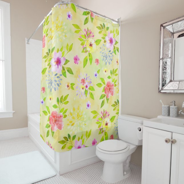 Watercolor Flowers seamless pattern I + your ideas (In Situ)