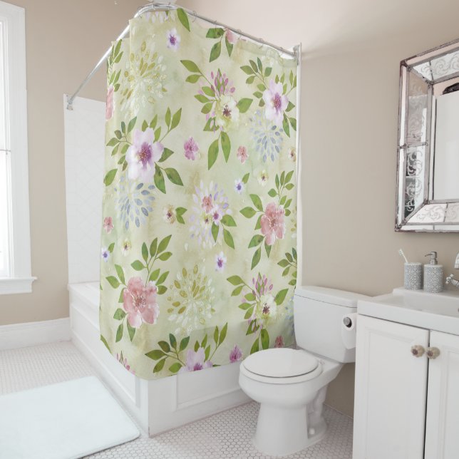 Watercolor Flowers seamless pattern II + your idea (In Situ)