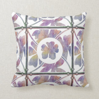 Watercolor Flowers Throw Pillow