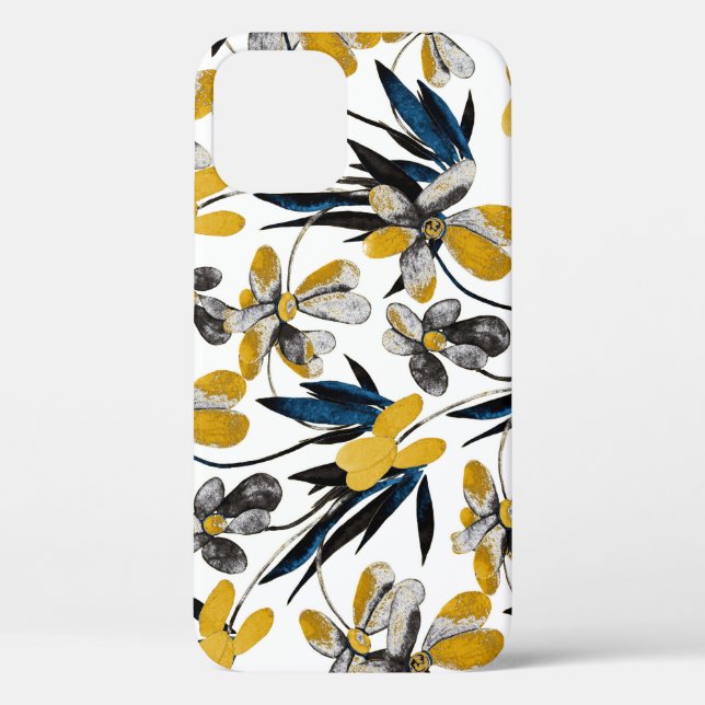 Watercolor flowers: vibrant summer pattern. Case-Mate iPhone case (Back)