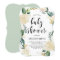 Watercolor Flowers with Gold Glitter Baby Showers