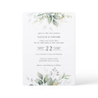 Watercolor foliage botanical greenery wedding