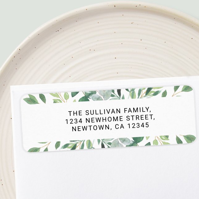 Watercolor Foliage Return Address (Creator Uploaded)
