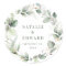 Watercolor foliage wedding favor