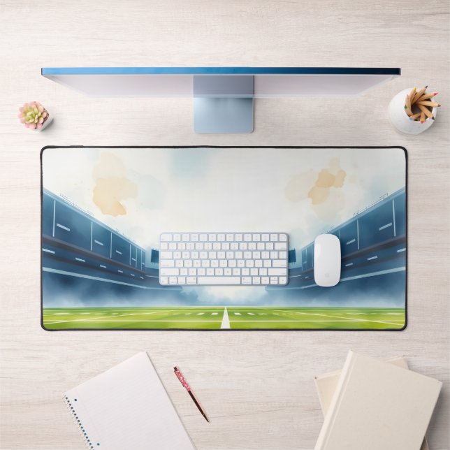 Watercolor Football Field Desk Mat - Art Delicate (Bureau 1)