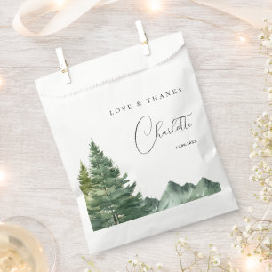 Watercolor Forest Adventure Baby Shower Favour Bag