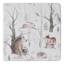 Watercolor Forest Animals
