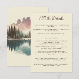 Watercolor Forest Enclosure Card