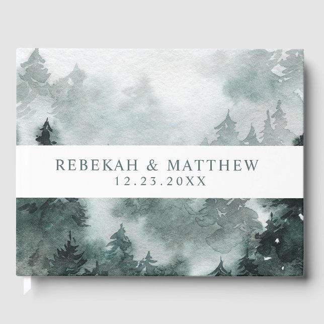 Watercolor Forest | Guest book (Front)