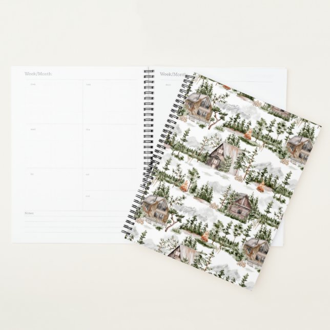 Watercolor Forest Pattern Planner (Display)