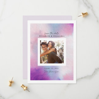 Watercolor Frame Save The Date