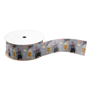 Watercolor French Champagne Grosgrain Ribbon