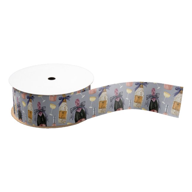 Watercolor French Champagne Grosgrain Ribbon (Spool)