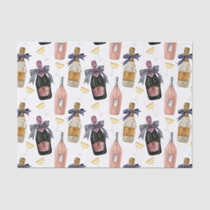 Watercolor French Champagne Tissue Paper