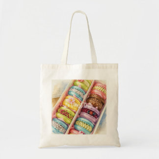 Watercolor French Macarons Box bag