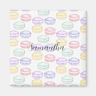 Watercolor French Macarons Magnet
