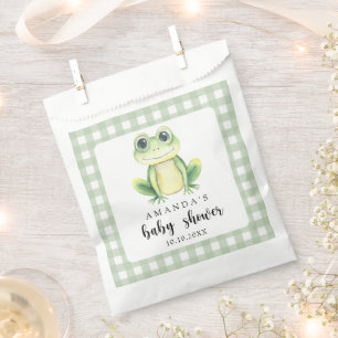 Watercolor Frog Baby Shower Favour Bag