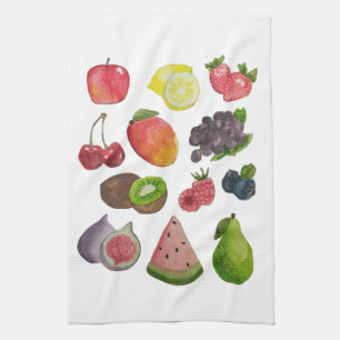 Watercolor Fruit Kitchen Towel