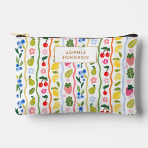 Watercolor Fruits Pattern Food Summer Personalized Accessory Pouch