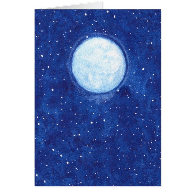 Watercolor Full Moon (Front)