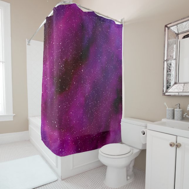 Watercolor Galaxies purple pink  (In Situ)