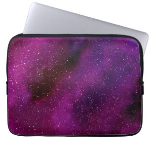Watercolor Galaxies purple pink  Laptop Sleeve