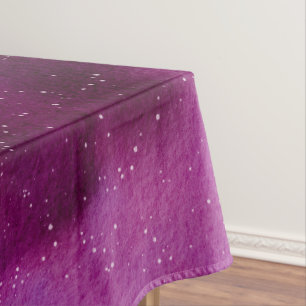 Watercolor Galaxies purple pink Tablecloth