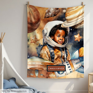 Watercolor Galaxy Blanket Space Lover Gift