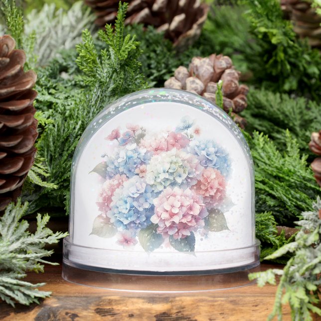 Watercolor Garden Hydrangeas in Pastel (Hiver)