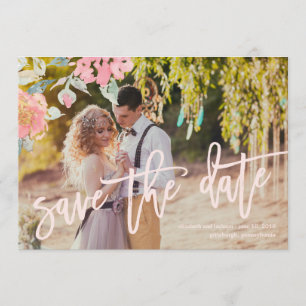 WATERCOLOR GARDEN MARIAGE Enregistrer la carte de 