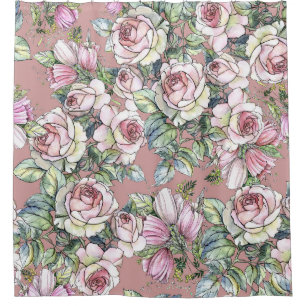 Watercolor Garden: Rose Tulip Elegance.