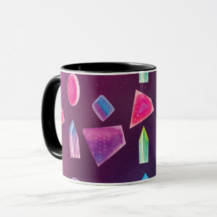 Watercolor Gems Colourful Galaxy Colours Mug