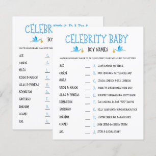 Watercolor Gender Reveal Celebrity Baby Boy Names