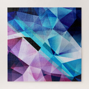 Watercolor Geometric Abstract Background Jigsaw Puzzle