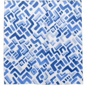 Watercolor Geometric Abstract Seamless Pattern