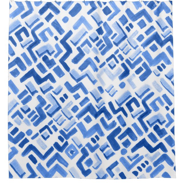 Watercolor Geometric Abstract Seamless Pattern (Front)