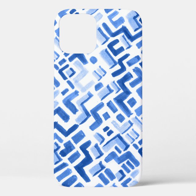 Watercolor Geometric Abstract Seamless Pattern Case-Mate iPhone Case (Back)