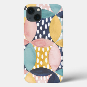 Watercolor Geometric Circles iPhone 13 Case