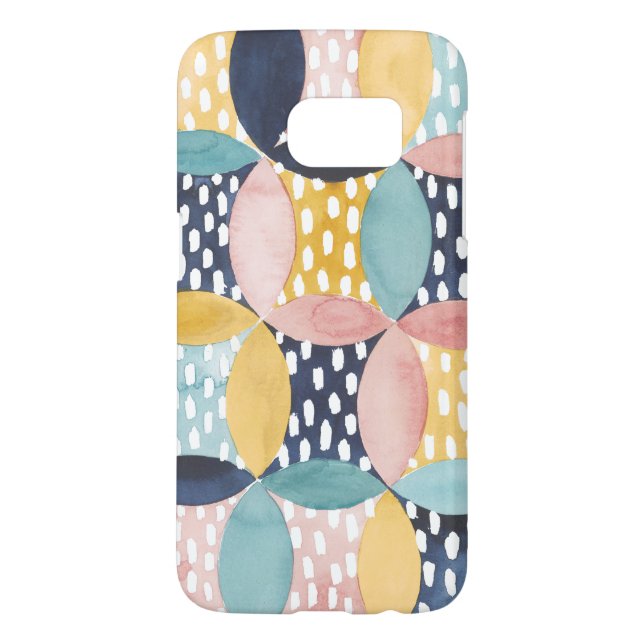 Watercolor Geometric Circles Case-Mate Samsung Galaxy Case (Back)