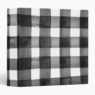Watercolor Gingham Binder
