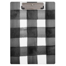 Watercolor Gingham Clipboard
