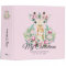 Watercolor GIRAFFE Boho Pink Flowers Girls Named