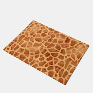 Watercolor Giraffe Print Doormat