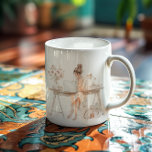 Watercolor Girl Boss Illustration | Chic Monogram Coffee Mug<br><div class="desc">A trendy monogram design with a cute watercolor illustration of a woman in her office. Perfect for anyone coffee loving girl boss. Add your custom wording to this design by using the "Edit this design template" boxes on the right-hand side of the item or click the blue "Customize it" button...</div>